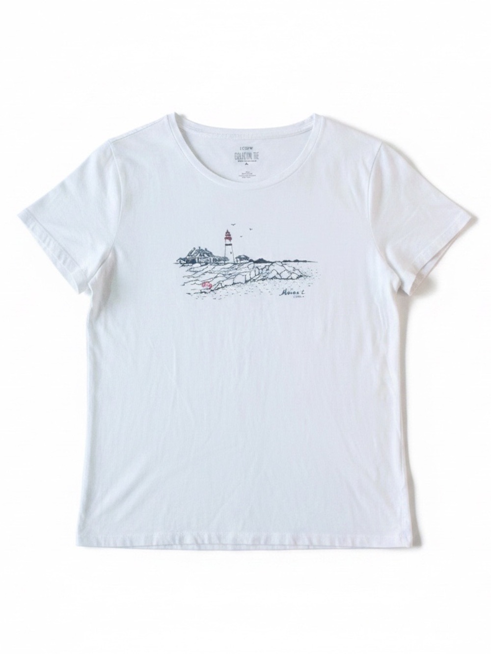 J.CREW | MAINE Collector Tee Lighthouse Graphic Tee | Re-Imagined | Size XL - Picture 5 of 10